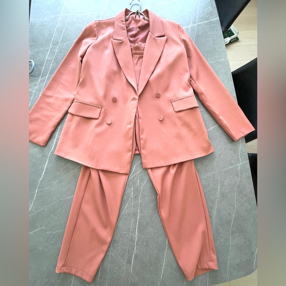 SHEIN Blazer/ Straight Leg Pants Set Sz. Xs